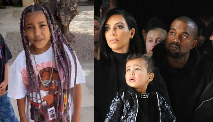 Kim Kardashian proves Kanye West will always be family as North wears daddys shirt