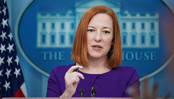White House Press Secretary Jen Psaki speaks during the daily briefing in the Brady Briefing Room of the White House in Washington, DC, on April 5, 2022. — AFP