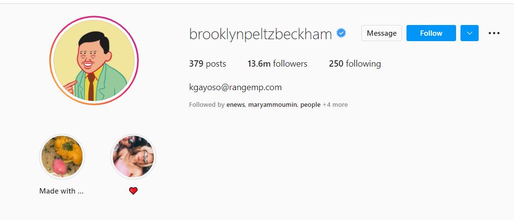 Brooklyn Beckham debuts NEW NAME on Instagram after marrying Nicola: Photo