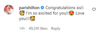 Paris Hilton reacts to Britney Spears pregnancy announcement