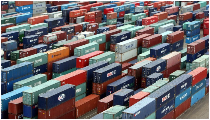 A file photo of shipping containers. — AFP