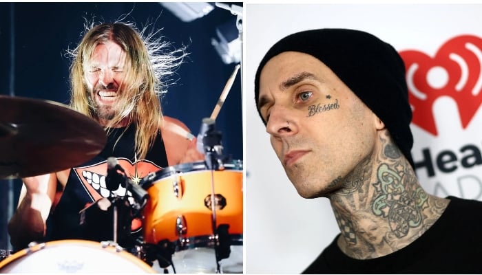Travis Barker gets a hawk tattoo in honor of late drummer Taylor Hawkins