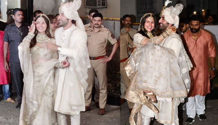 Ranbir Kapoor, Alia Bhatt shake a leg amid first public appearance as married couple