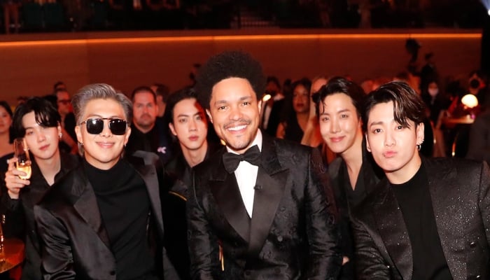 ‘Nicest group of people:’ Trevor Noah’s joyous reaction after meeting BTS at Grammys