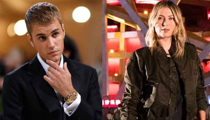 Maria Sharapova forced to use Justin Bieber sticker for the first time