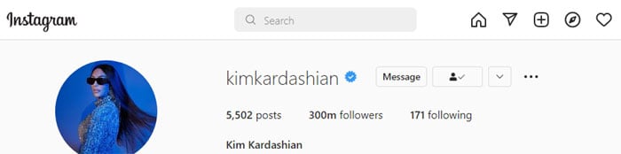 Kim Kardashian crosses 300 million Instagram followers
