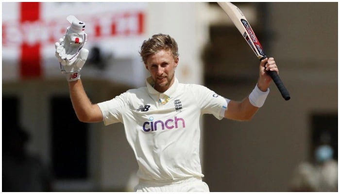 Englands Joe Root celebrates reaching his century. — Reuters/ file