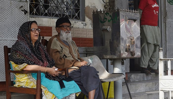 Bilquis Edhi, the wife of deceased Abdul Sattar Edhi, sits at her charity office in Karachi in this undated photo. — AFP/File