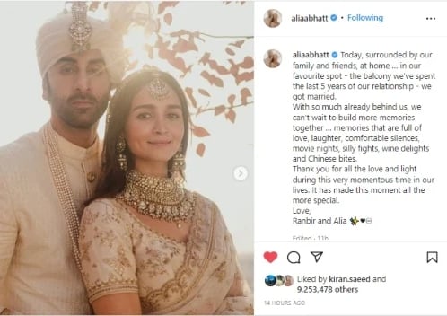 Sidharth Malhotra congratulates newlyweds Ranbir Kapoor, Alia Bhatt: See here