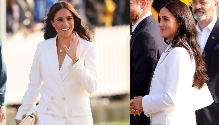 Meghan Markle touched down in the Netherlands alongside Prince Harry on Friday for the Invictus Games
