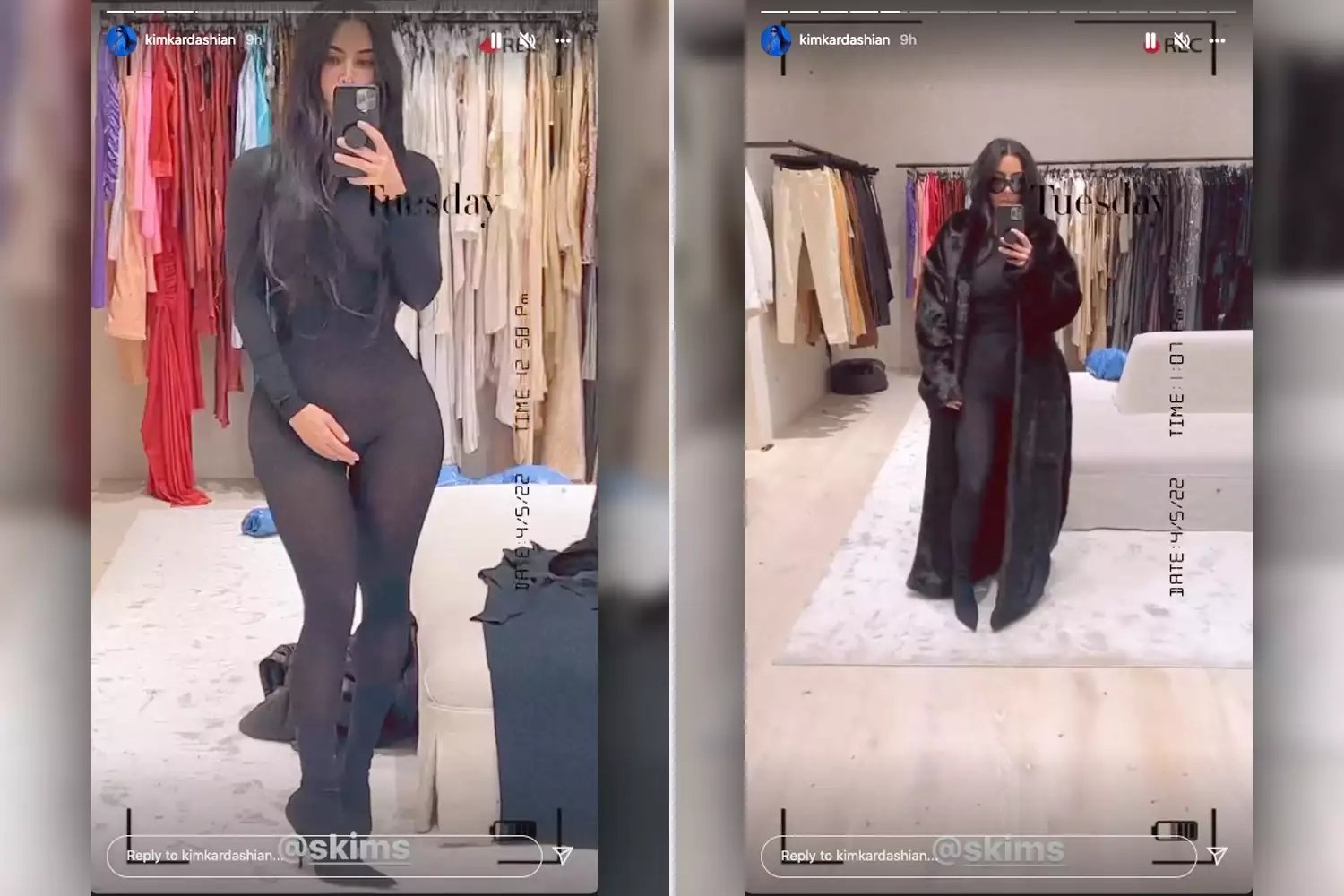 Kim Kardashian looks drop-dead gorgeous in sheer, mesh bodysuit