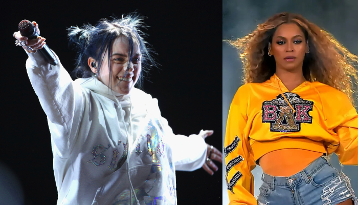 Billie Eilish took to the Coachella stage on Sunday as the headlining act, and apologised for not being Beyonce