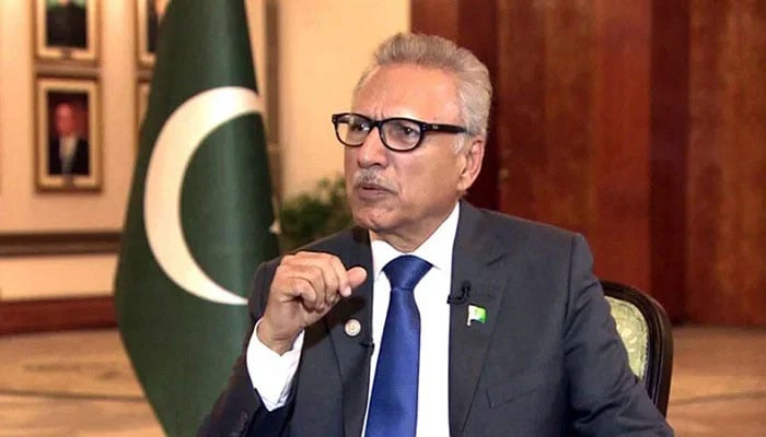 President Arif Alvi. — AFP/File