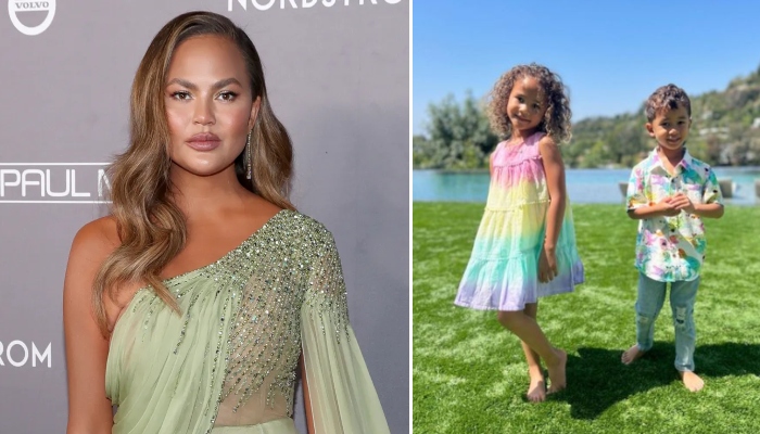 Chrissy Teigen wishes fans a happy Easter with adorable pics of her children