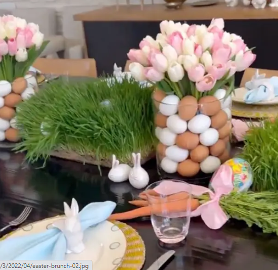 IN PICTURES: Kris Jenner’s Easter celebration was all about decor, food and gifts