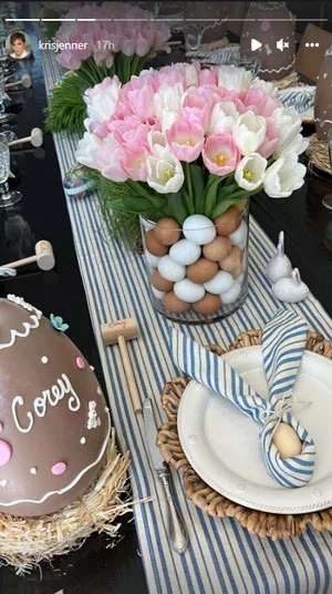 IN PICTURES: Kris Jenner’s Easter celebration was all about decor, food and gifts
