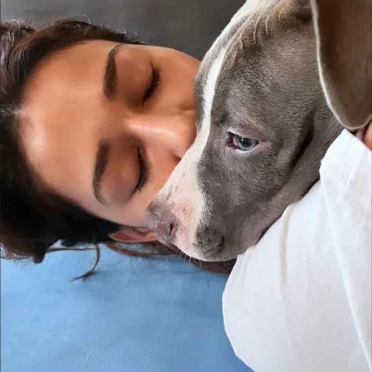 Disha Patani shared a cute snap of herself and dog