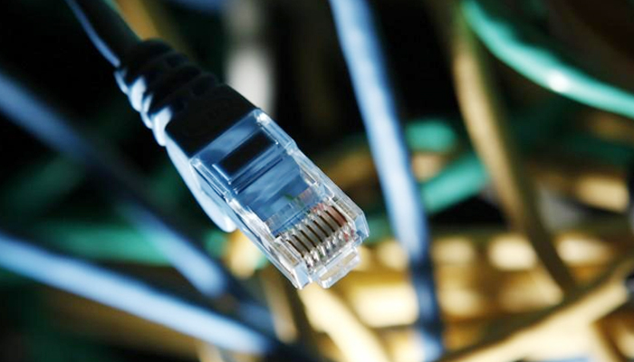 An internet cable is seen at a server room in this picture illustration taken in Warsaw January 24, 2012. — Reuters