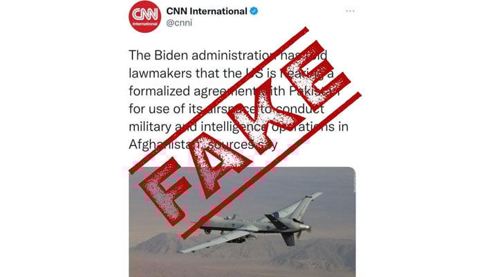 A screengrab of the fake tweet being circulated on social media.