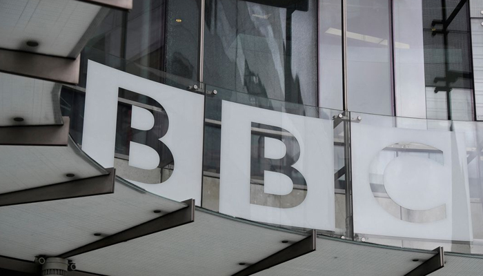 Signage is seen at BBC Broadcasting House offices and recording studios, London, Britain, on May 21, 2021. — Reuters