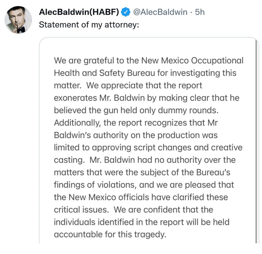 Alec Baldwin talks of Halyna Hutchins ‘Rust’ death as Mexican police announce major update