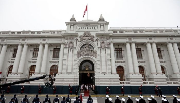 A general view of the Congress after Perus President Pedro Castillos swearing-in ceremony, in Lima, Peru July 28, 2021. —  Reuters