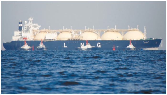 The picture shows a Liquified Natural Gas (LNG) tanker. — Reuters/File