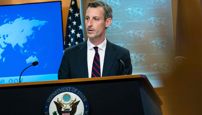US State Department spokesman Ned Price speaks during a news conference at the State Department, in Washington, DC. — AFP/File