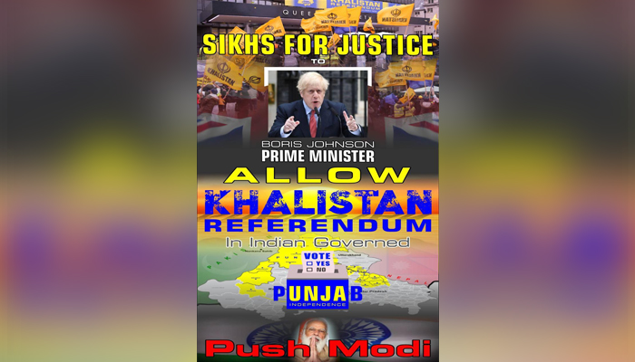 Sikhs asks Johnson to push Modi to allow Khalistan Referendum in Indias Punjab