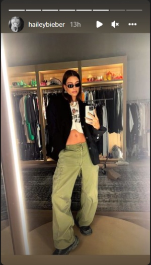 Hailey Bieber flaunts toned abs in white crop T-shirt, new pics sets internet ablaze