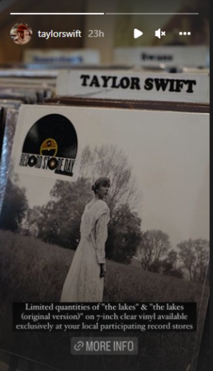 Taylor Swift marks Record Store Day 2022 with limited vinyl releases