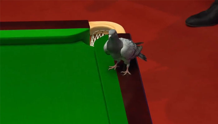 Photo— Screen short of a video from World Snooker Tour Twitter