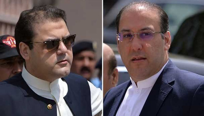 (Left) Hussain Nawaz and Hassan Nawaz.