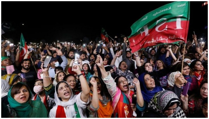 Former prime minister Imran Khans supporters. — Reuters/File