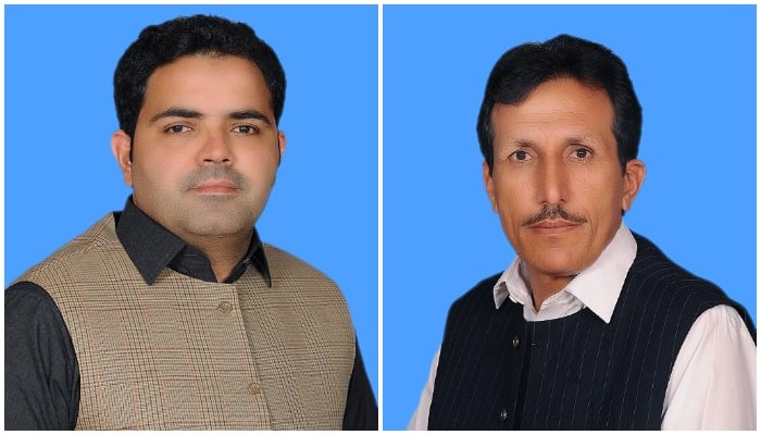 PTI’s MNAs Faheem Khan (L) and Attaullah Niazi. — National Assembly website