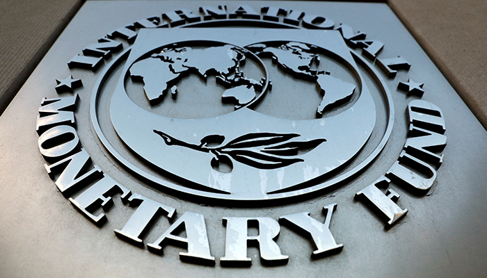 The International Monetary Fund (IMF) logo is seen outside the headquarters building in Washington, United States, on September 4, 2018. — Reuters