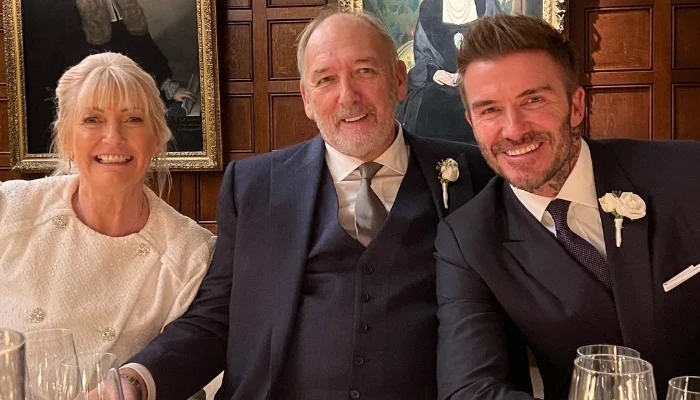David Beckham is all smiles as he enjoys early birthday celebrations with family