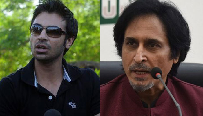 Salman Butt (L) criticises PCB Chairman Ramiz Raja’s (R) policies. Photo: AFP