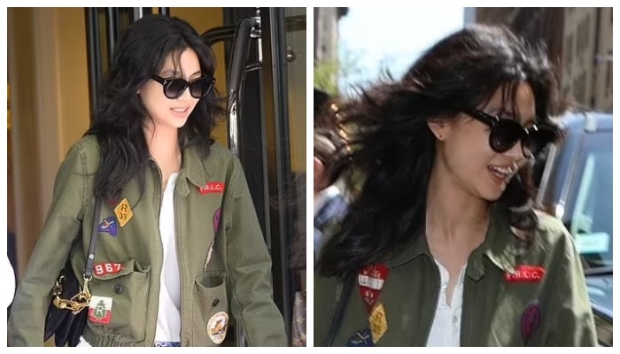 ‘Squid Game’ star HoYeon Jung stuns in military jacket and low-rise jeans