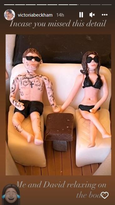 Victoria Beckham CANNOT stop laughing over David Beckham birthday cake