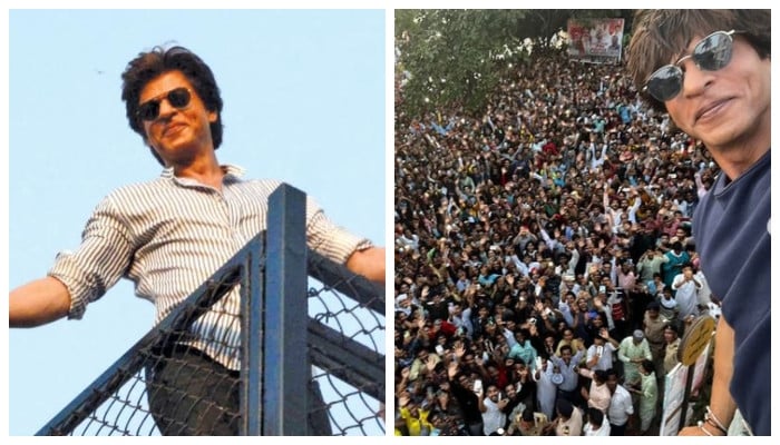 Shah Rukh Khan BREAKS the internet as he greets fans on Eid from Mannat ...