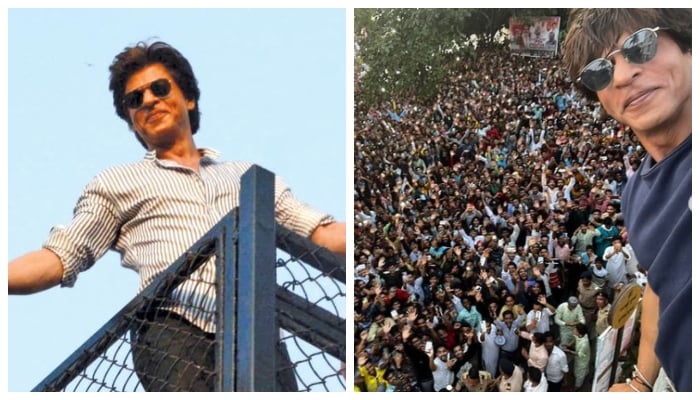 Shah Rukh Khan BREAKS the internet as he greets fans on Eid from Mannat balcony