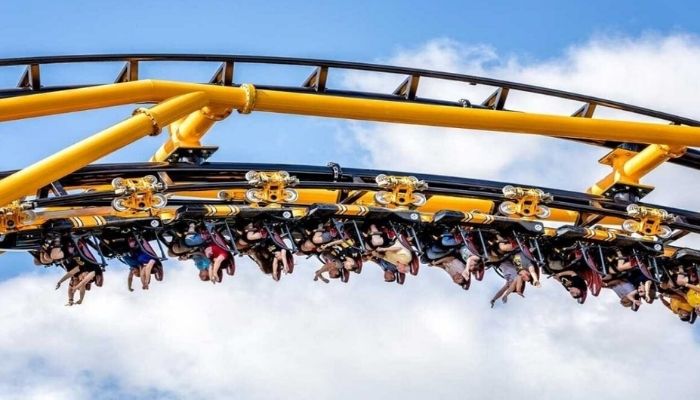 (representational) Riders get stuck on roller coaster for 45 minutes at Carowinds amusement park.— Newsncr