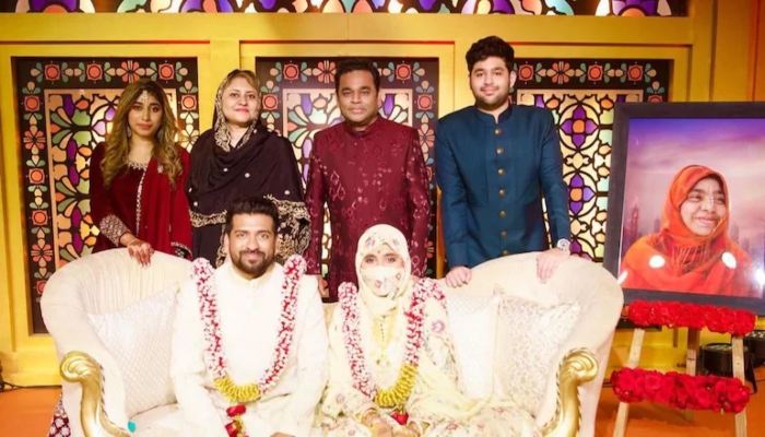 AR Rahman`s daughter Khatija ties the knot with Riyasdeen Shaik Mohamed