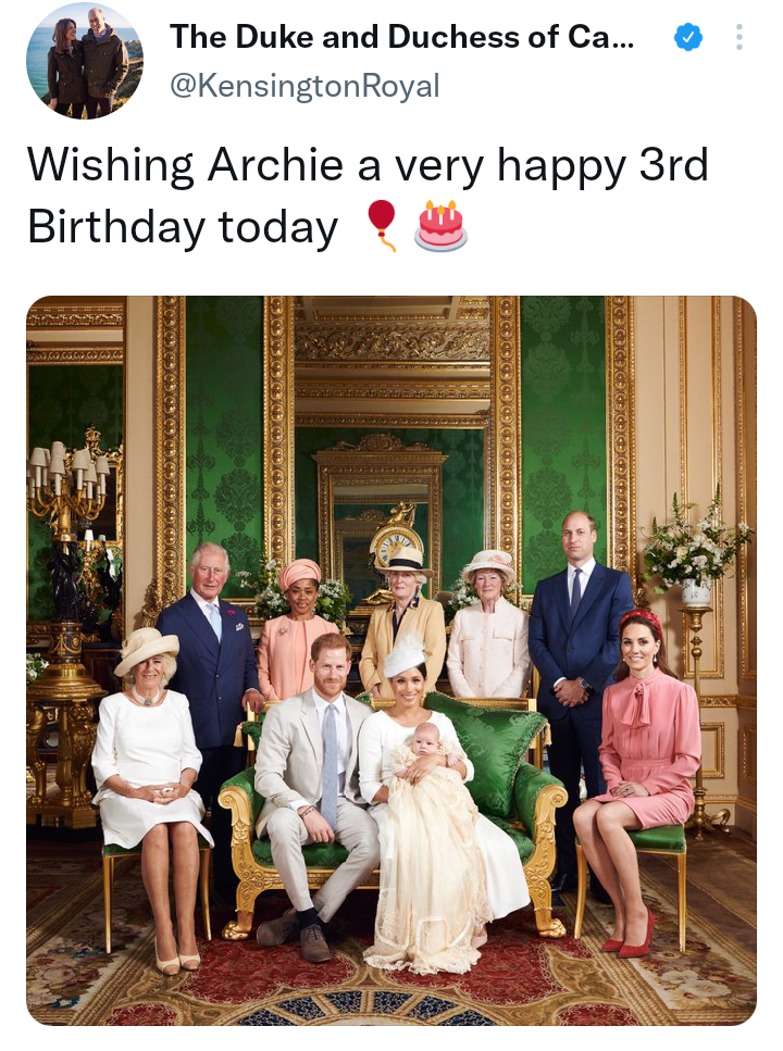 Kate Middleton, Prince William get mixed reaction to Archie birthday wish