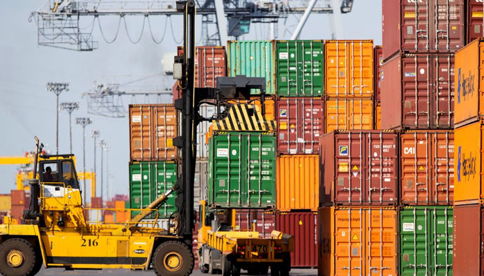 A shipping container is unloaded at the Port. — Reuters/File