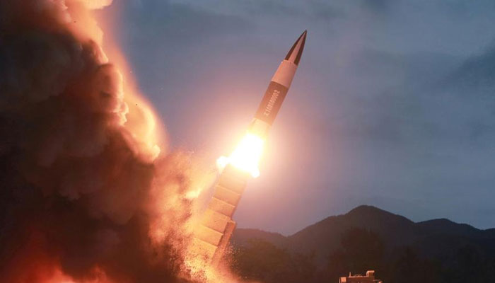 North Korea test-fires a new weapon, in this undated file photo. — Reuters/File