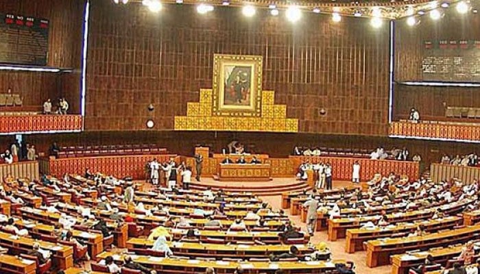 President Dr Arif Alvi has summoned the National Assembly session on Monday. Photo: AFP/file