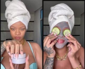 Pregnant Rihanna shares a glimpse into her lavish self-care routine, watch