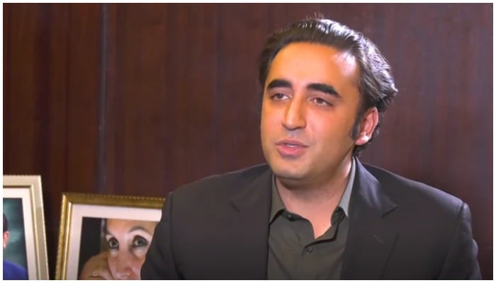 FM Bilawal Bhutto-Zardari during a conversation with a foreign publication. — video screengrab